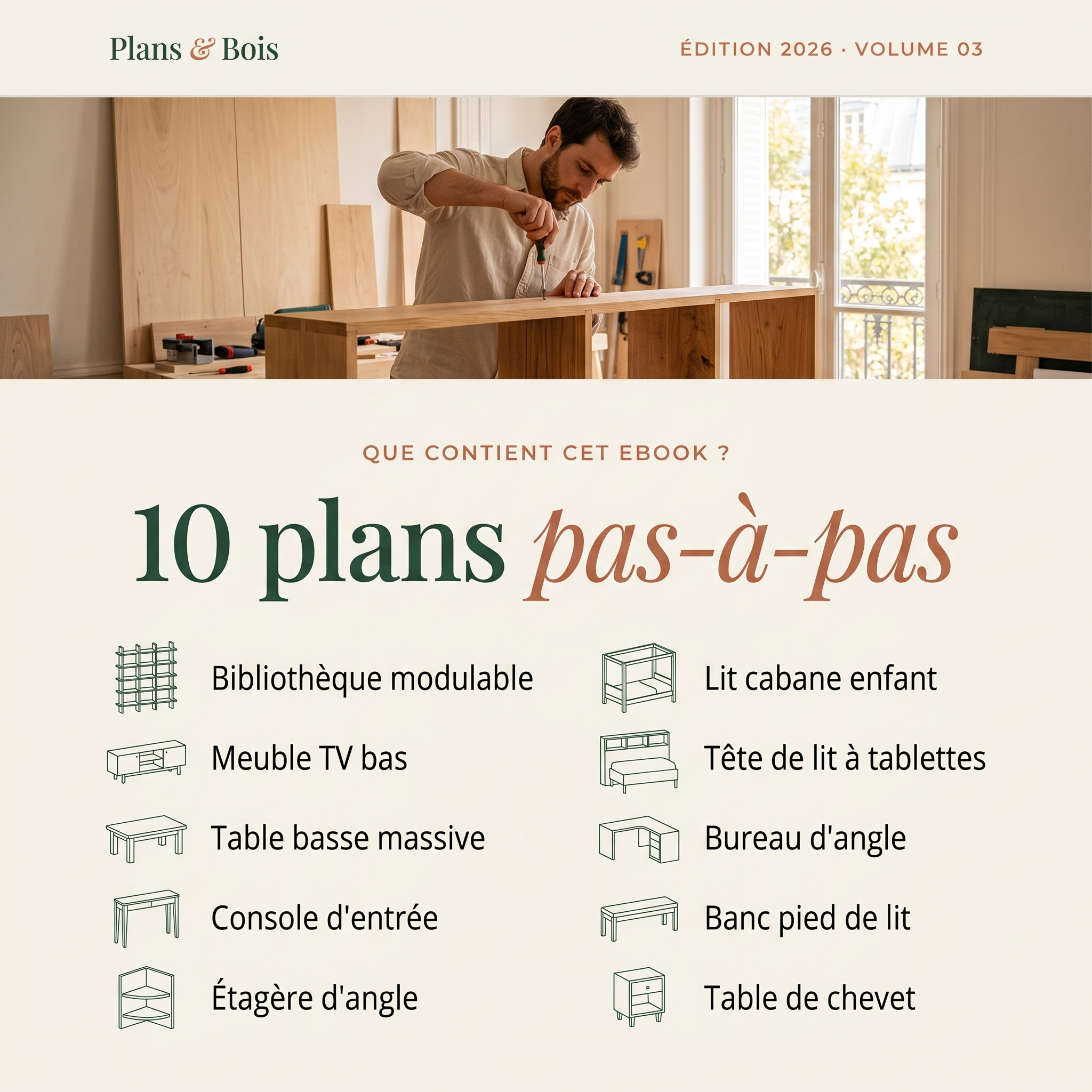 Que contient cet ebook - 10 plans