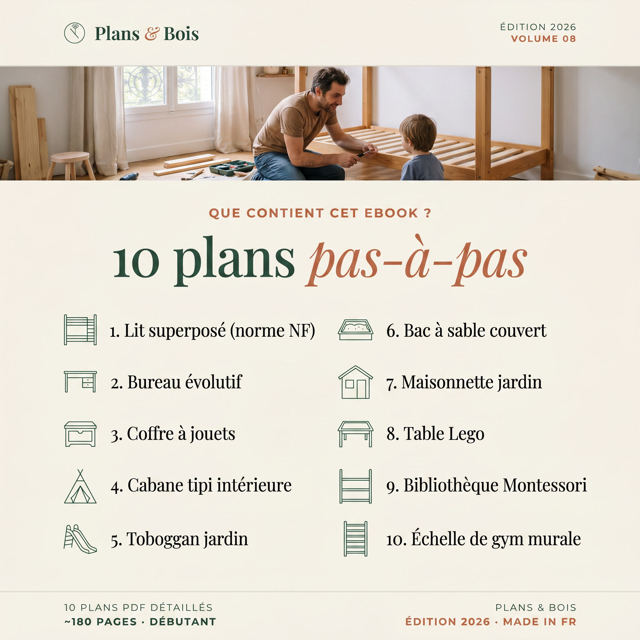 Que contient cet ebook - 10 plans