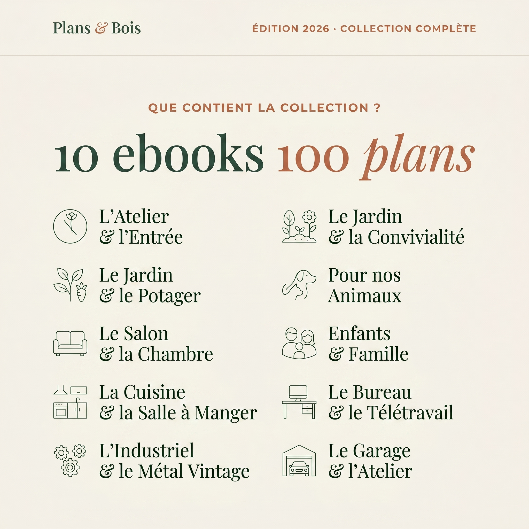 Que contient la collection — 10 univers