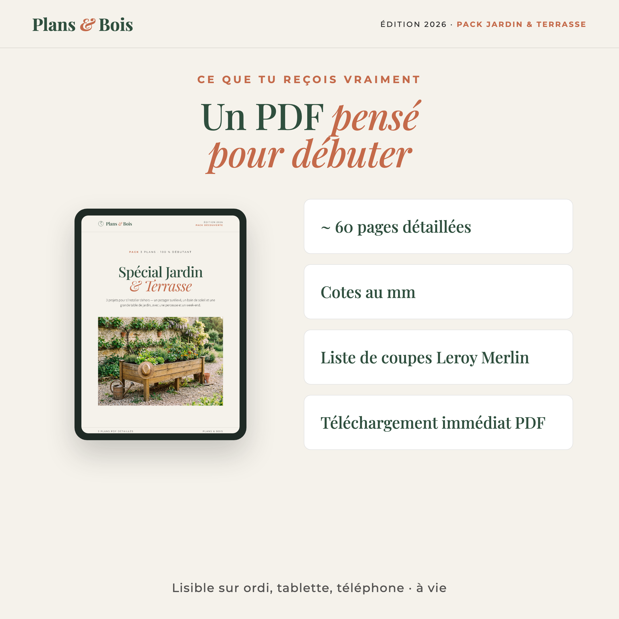 Ce que tu reçois — PDF débutant